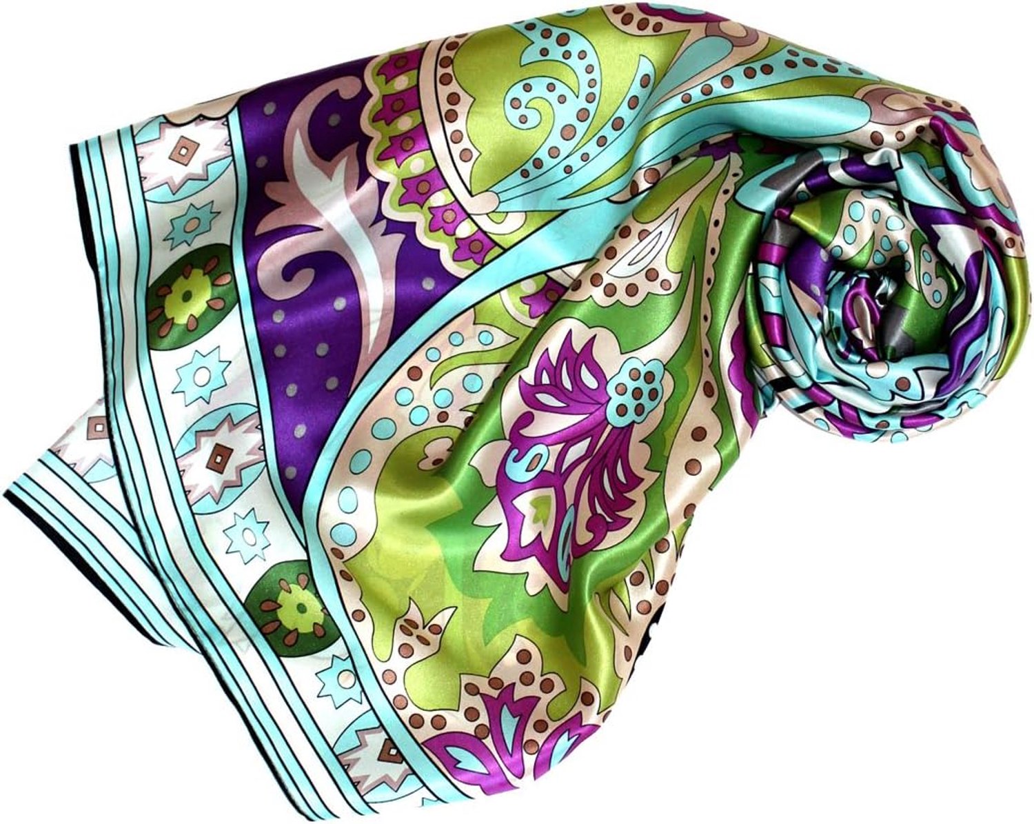 Lorenzo Cana Dames Zijden Sjaal - 100% Zijde, Barok Paisley