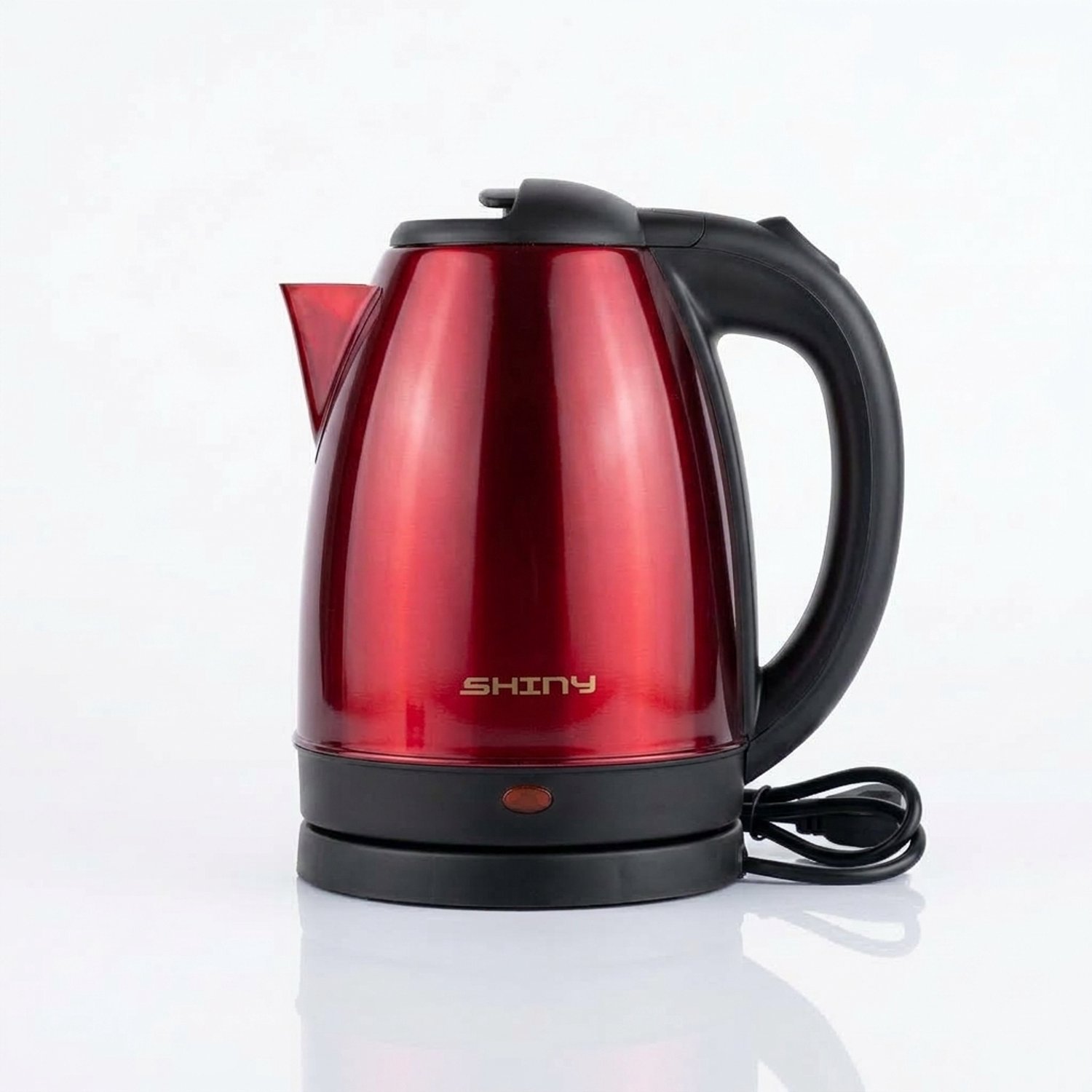 Shiny Elektrische Waterkoker – RVS Waterkoker – 2 Liter – 1500W – ROOD