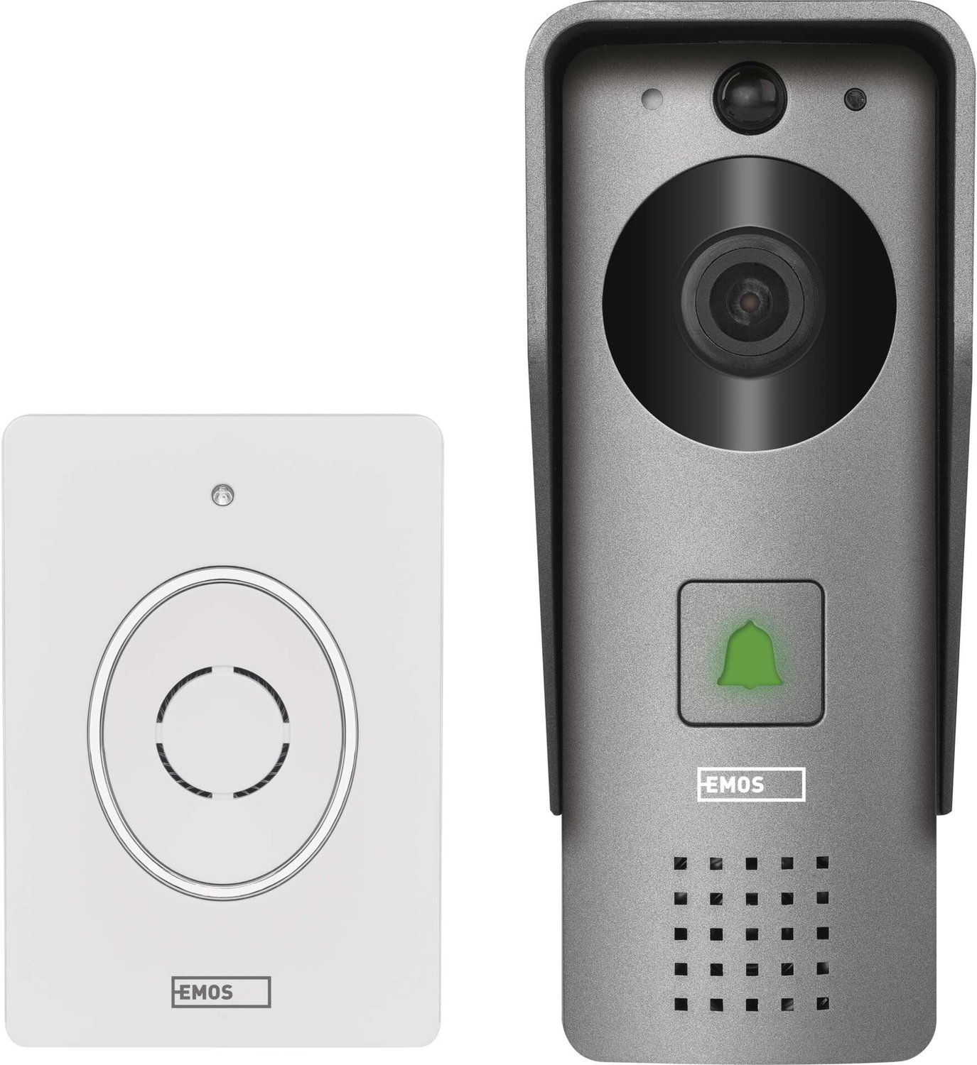 EMOS GoSmart draadloze IP-09C videodeurbel voor thuisgebruik met wifi, H4031