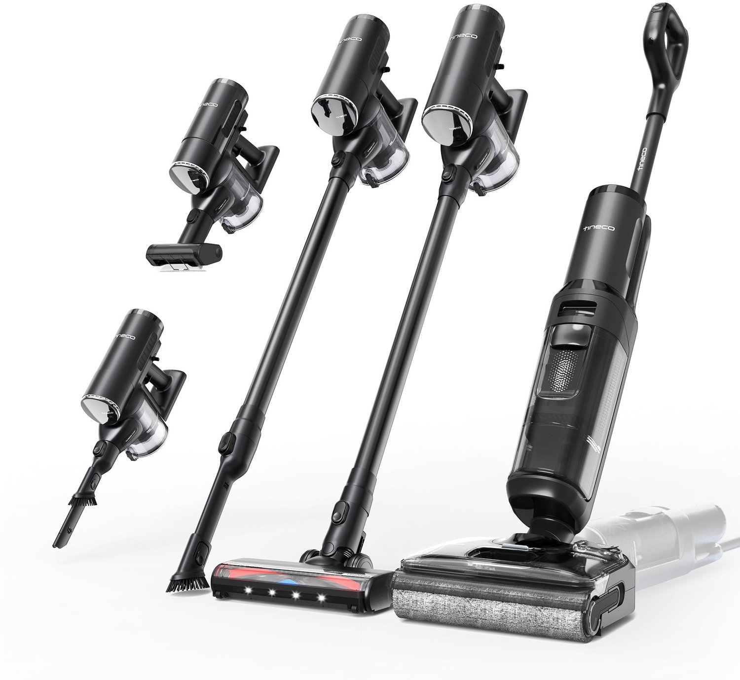 Tineco - Switch S7 Stretch Premium - draadloze Vloerreiniger & steelstofzuiger - Stofzuigt en dweilt harde vloeren tegelijkertijd - 50 min accuduur – foto 7