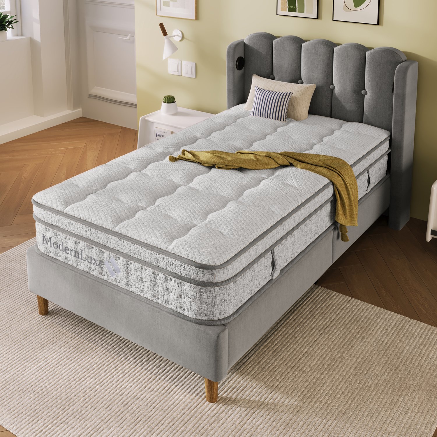 CHICFURN Pocketveringmatras 90 x 200 cm - 7 zones - H3 - 25 cm