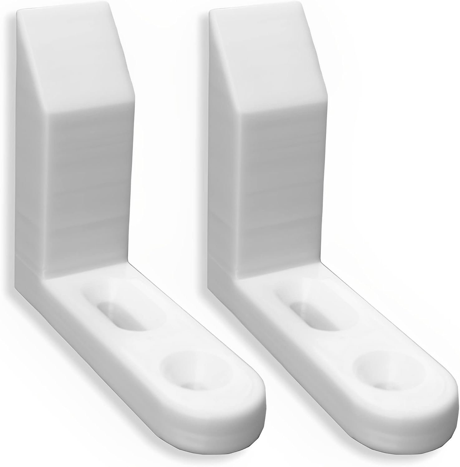 2x Toiletzitting Stabilisatoren - Wit Kunststof - Universeel