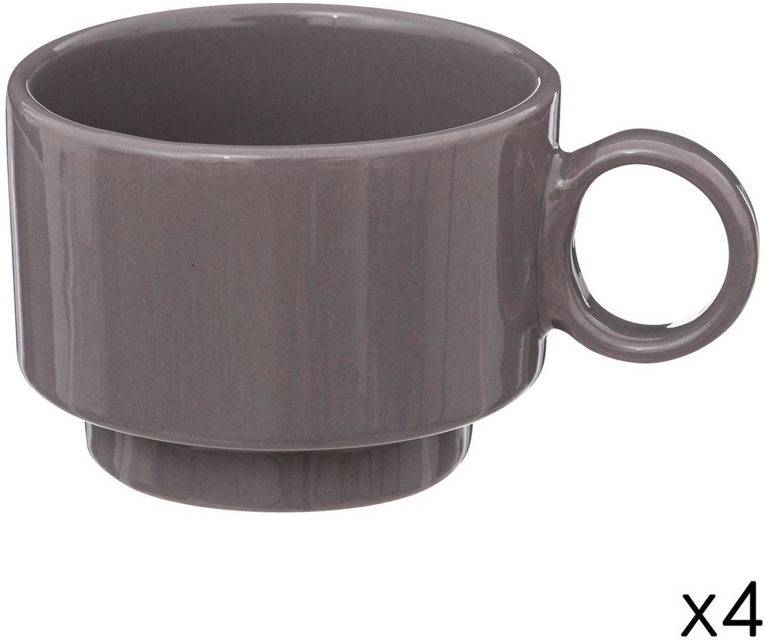 Set van 4 RETRO-kopjes