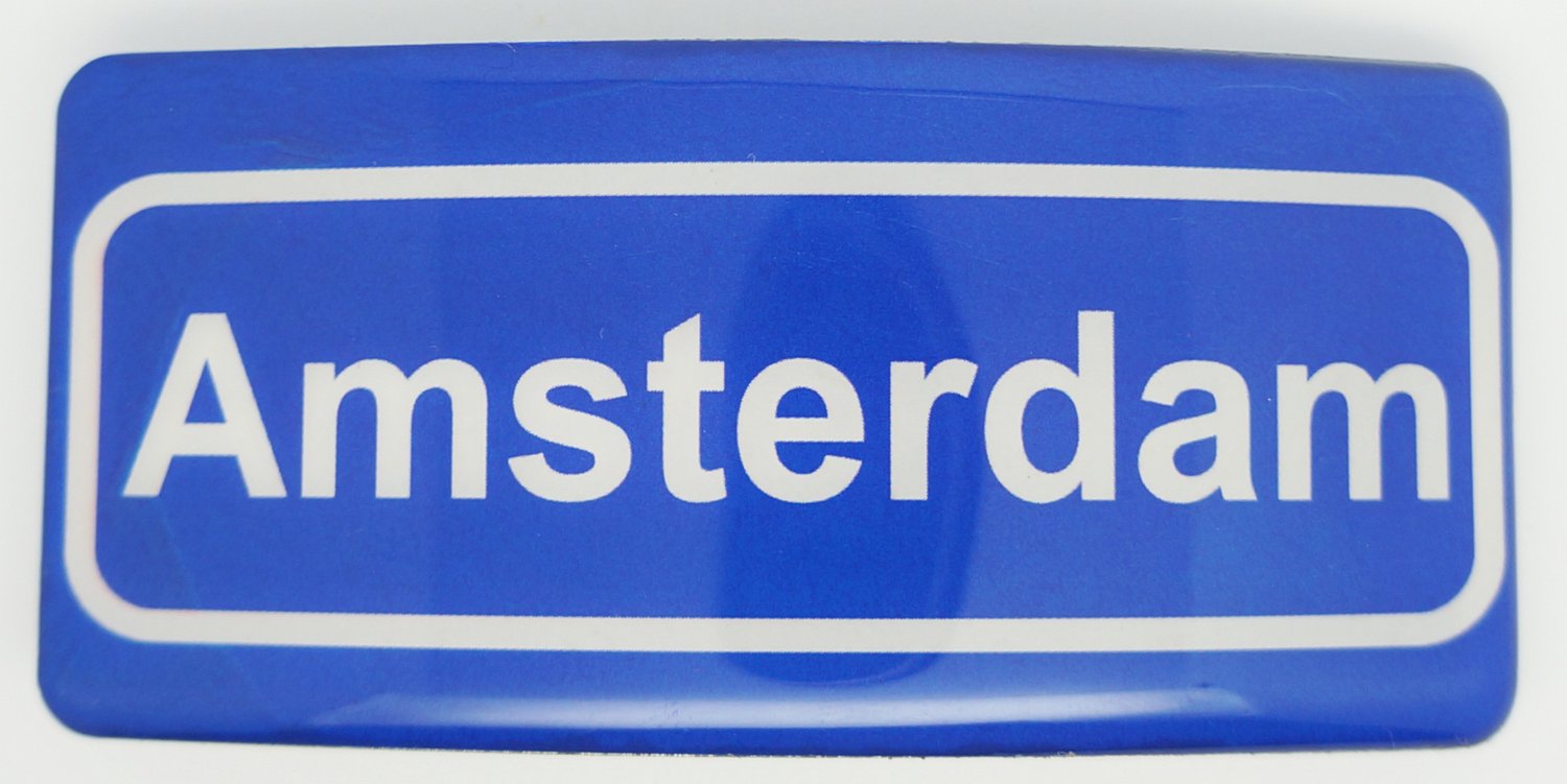 SOUV© - solide stevige duurzame Haarspeld -plaatsnaambord Amsterdam- Haarklem - Haarclip - French barette - Patentspeld- Haaraccessoire - Beste kwaliteit - made in France speld - klemt zeer goed - glijdt niet uit -1 jaar garantie