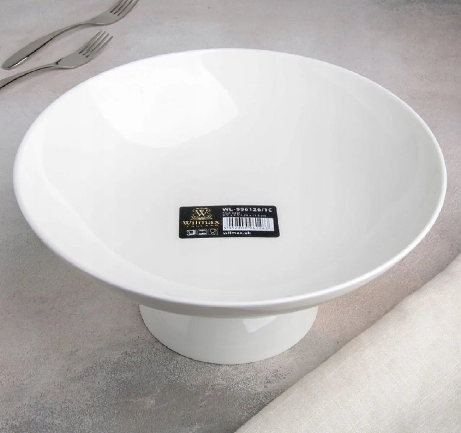 Wilmax Fruitschaal 24 x 11.5 cm Porselein Wit WL-996126/A