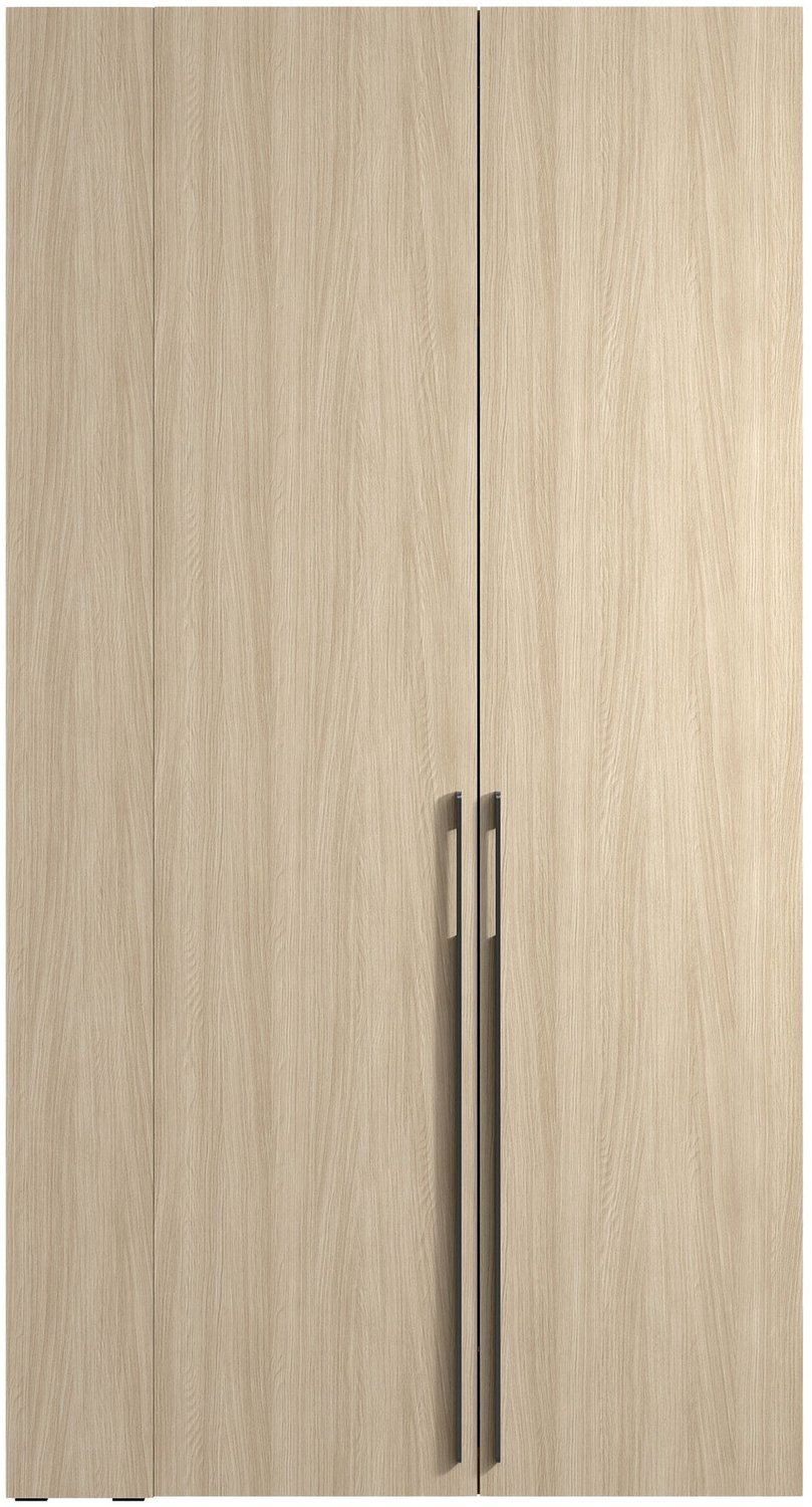 Selsey Escombe – Legkast met ledverlichting, 2-deurs, Barista eiken, 110 cm