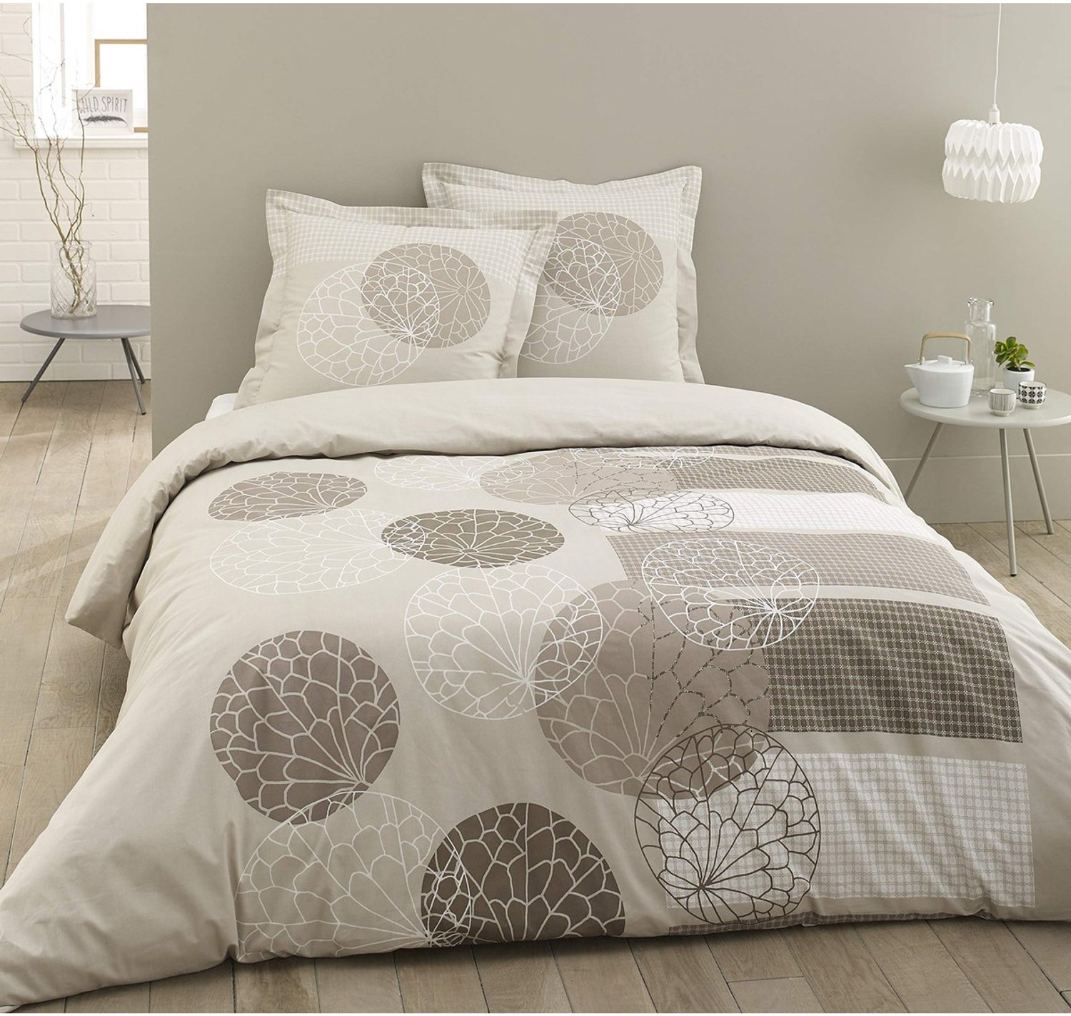 Duraxl Dekbedovertrek - Beddengoedset - 240 x 220 cm - 100% katoen - Ecru