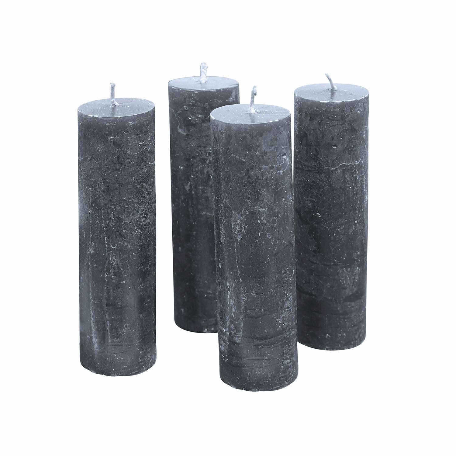 Loberon Kaars set van 4 Muriel antraciet