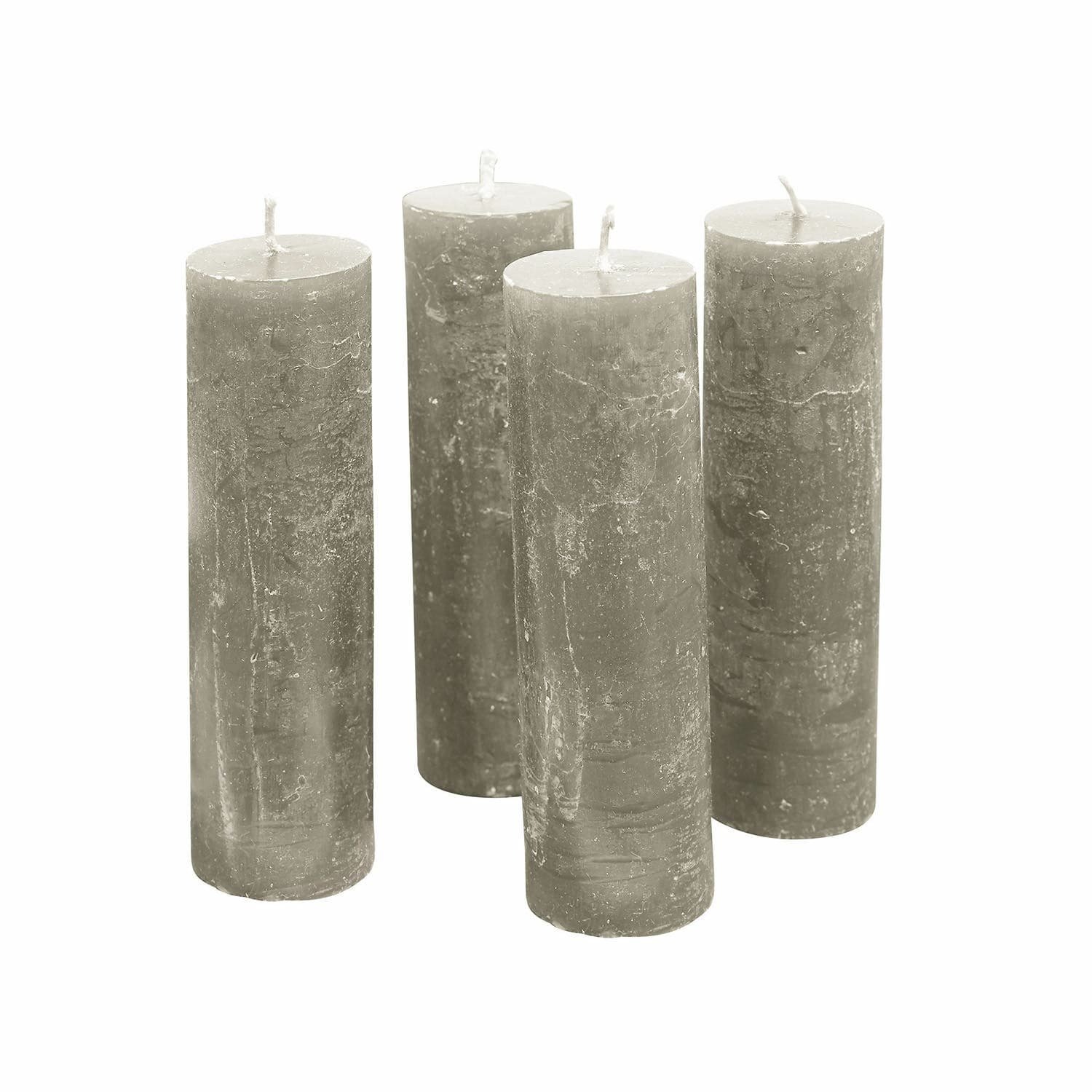 Loberon Kaars set van 4 Muriel taupe
