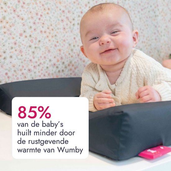 Wumby® Verwarmd Aankleedkussen + Billendoekjesverwarmer - Charcoal en White — afbeelding 3