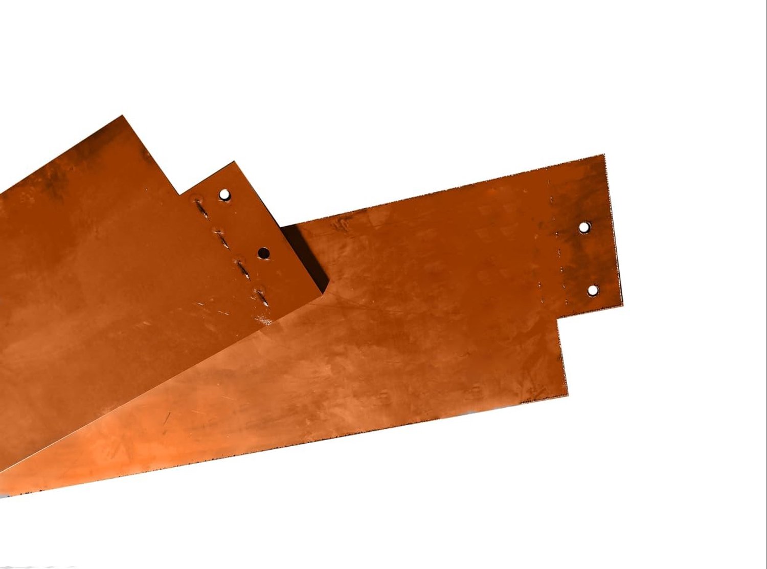Tuinrand 100 cm - 9 cm hoog - Corten staal - Decoratieve roestkleurige rand - Homevero