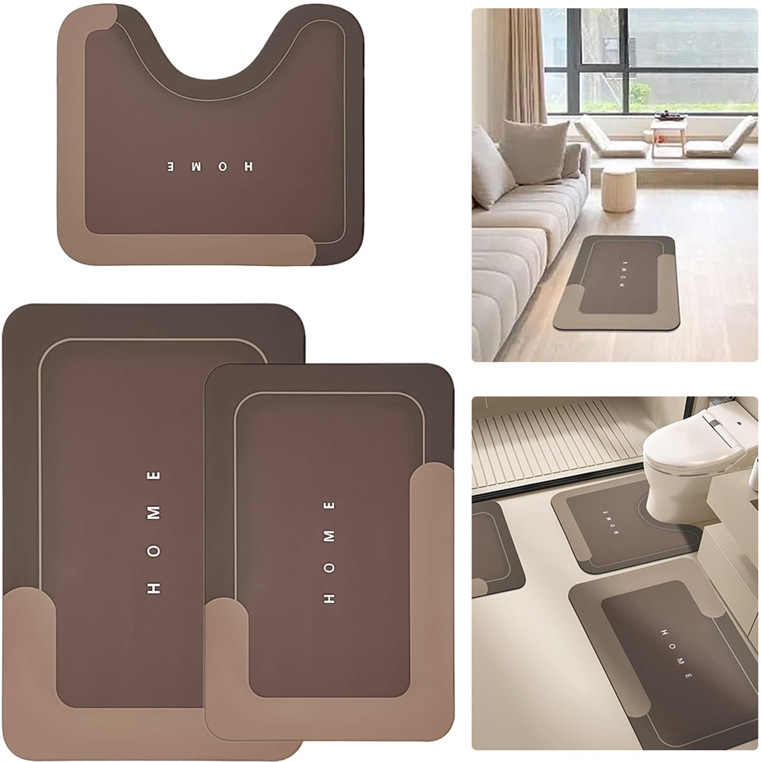 Diatomee Badmat - Waterabsorberend & Sneldrogend