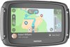 TomTom Rider 550 navigatiesysteem met een kaartnavigatie op het scherm. Getoond met een profielfoto van 'Robert Williams'.