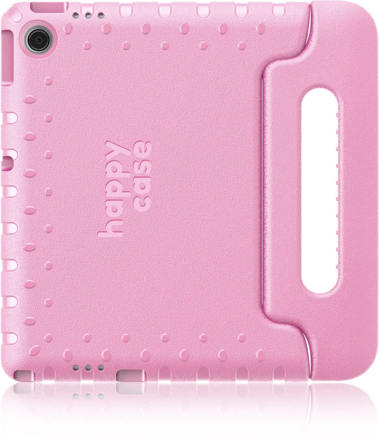 HappyCase Kinder Tablethoes Geschikt voor Lenovo Tab M11 | Kindvriendelijke Hoes | Beschemhoes | Kinderhoes | met Handvat en Standaard | Licht Roze