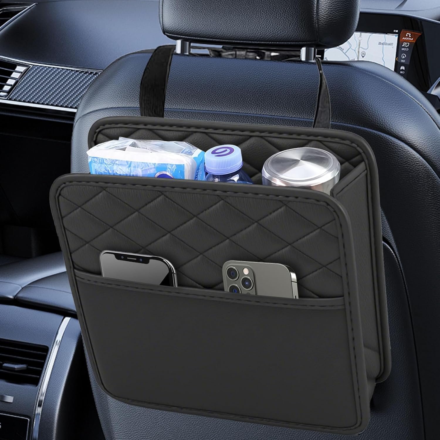 Autostoelorganizer - waterdicht leer - multifunctioneel - opvouwbaar en praktisch - ShopVlot