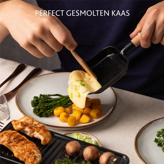 BOSKA Gourmet Party Mini – Gourmetstel voor 2 Personen - 420W Gourmetstel - Beukenhout — afbeelding 5