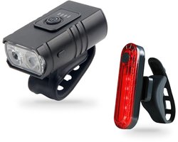 Tech Essentials Fietsverlichting Set - Fietslamp Voorlich...
