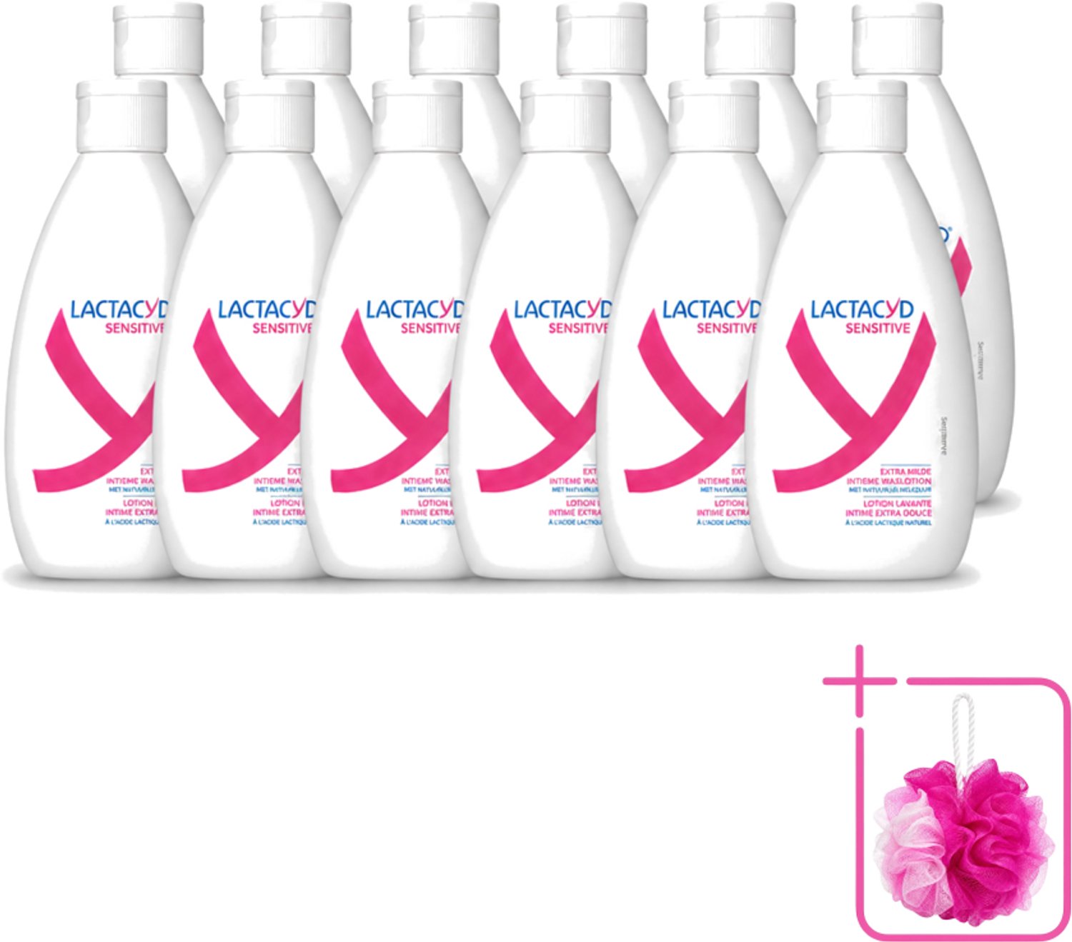 12 x Lactacyd Sensitive - Intieme Waslotion - Extra Gevoelig - Met Natuurlijk Melkzuur - 300 ml - Bulkverpakking - Intieme waslotion - Gevoelige huid