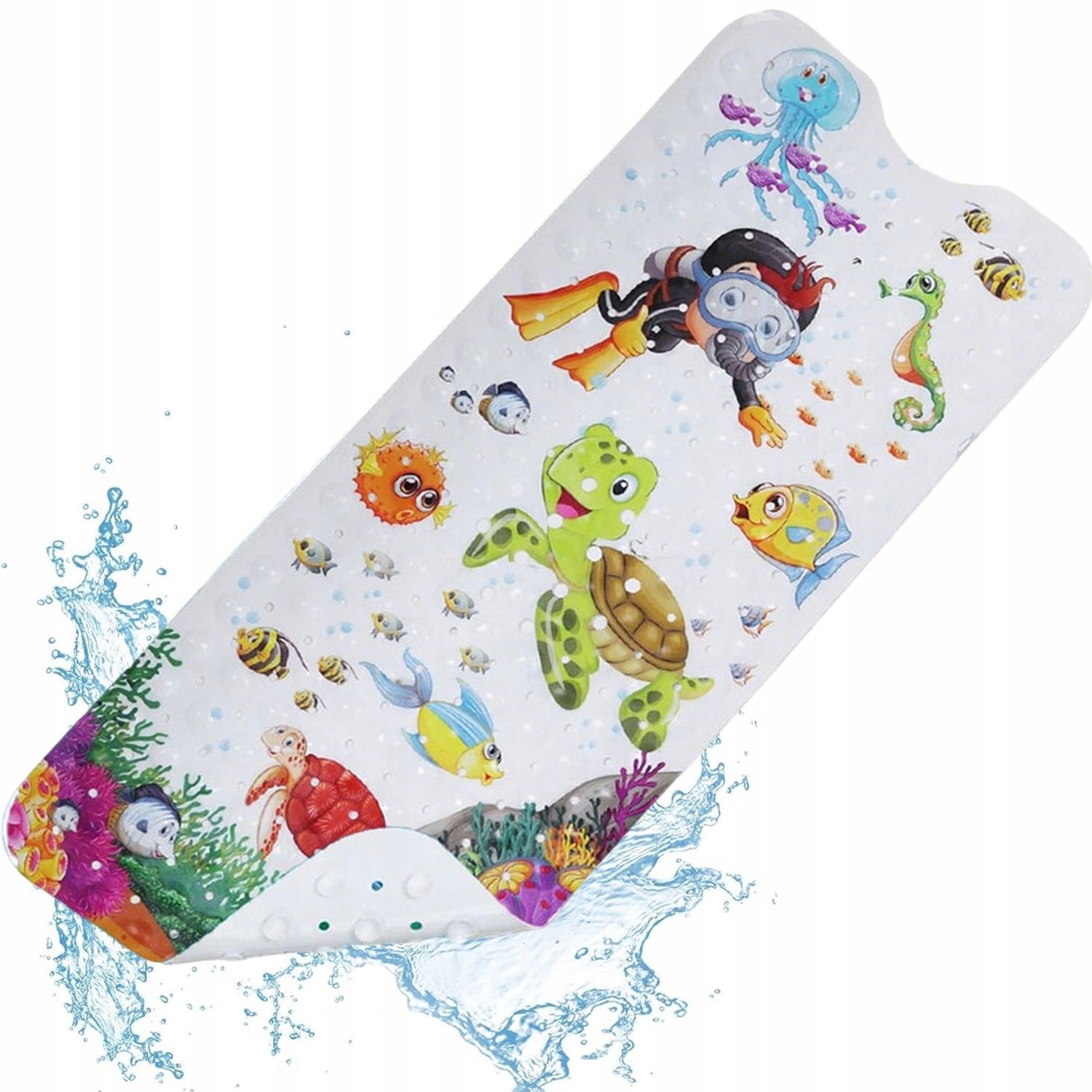 Antislip Badmat Kinderbadje - Veilig met Zuignappen - 100x40cm