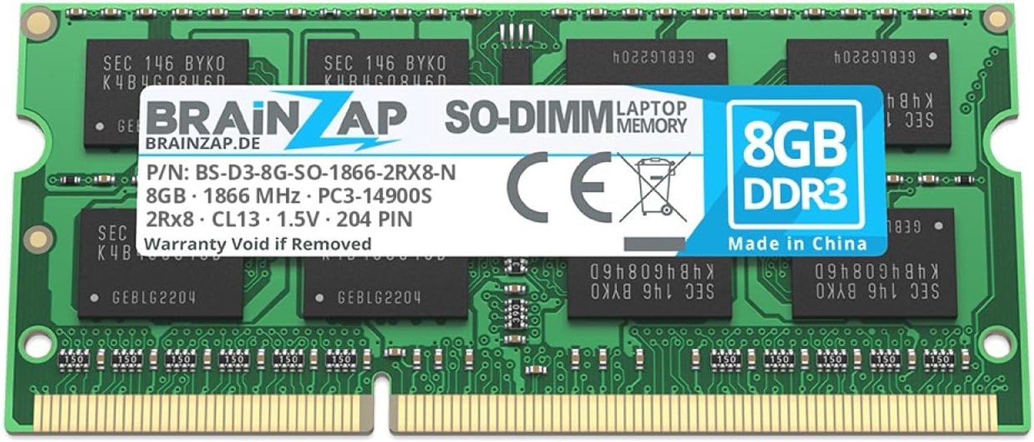 Laptop Geheugen 8GB DDR3 SO-DIMM - PC3L-12800S 1600MHz - Dual Channel Compatible - Betrouwbare Upgrade - ShopVlot
