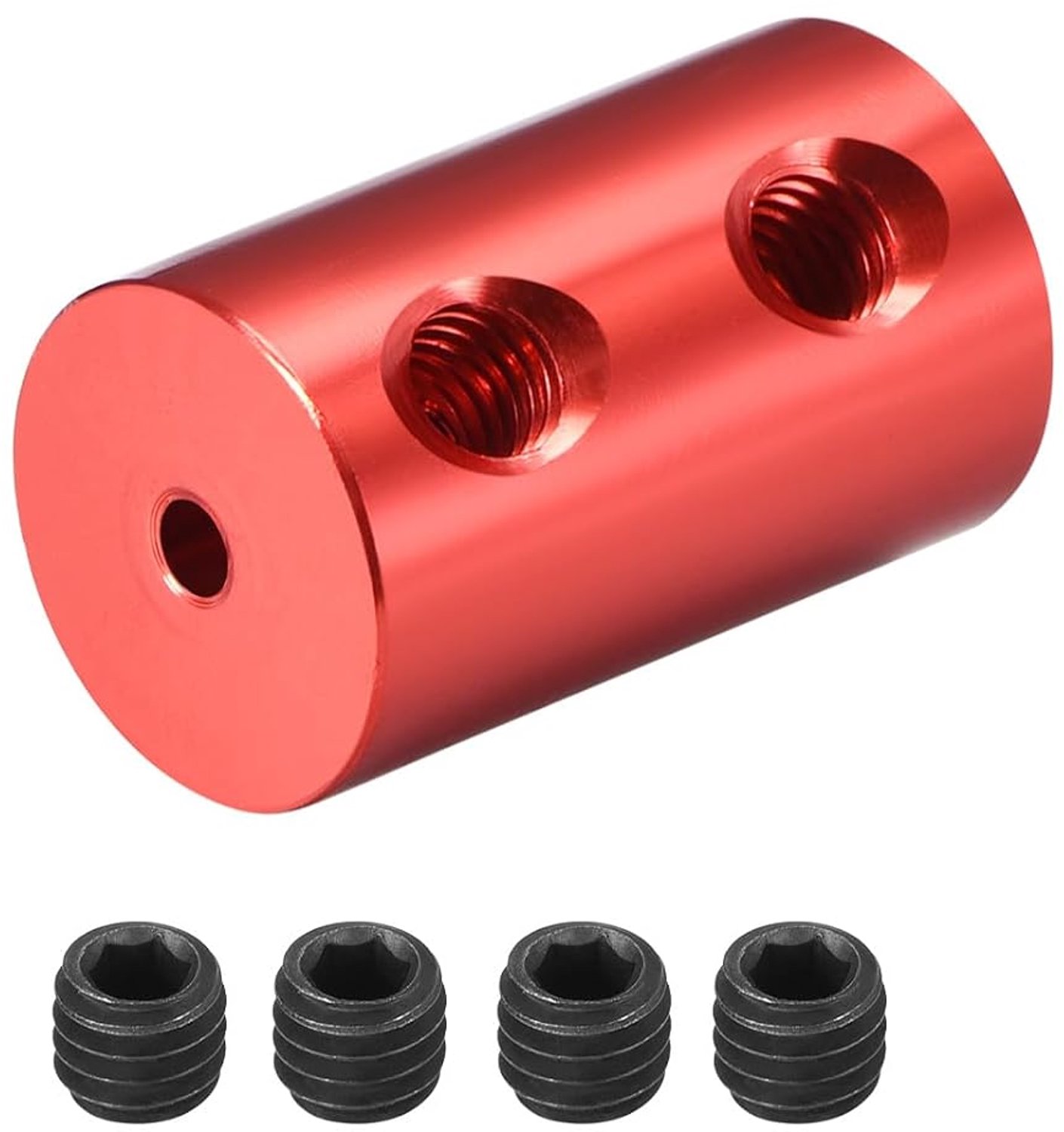 Rigid joint coupler connector 2-5mm - L20 x D12 - aluminium schroeven - geschikt voor 3D printer - Homevero