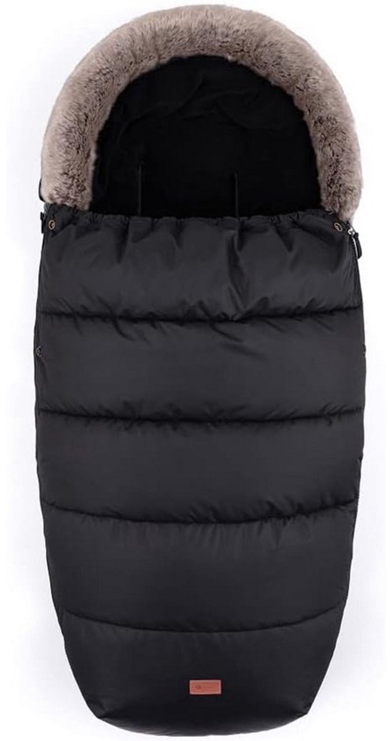 Voetenzak - Babyslaapzak - Voor warmte buiten - 4-in-1-functie - 100 cm - Zwart