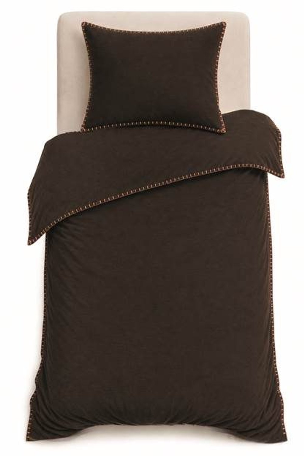 Romanette Visconti Dekbedovertrek - Eenpersoons - 140x200/220 cm - Bruin/Terra
