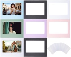 HIYQIN 8 stuks magnetische fotolijst voor brede EVO/400/300/210 Instant Camera Film, 4,25x3,38 inch foto koelkast magneet frame - display kleine fotol