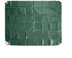 Famanu – Faltbare laarzenzak voor tuin en buiten, met 4 handgrepen, waterdichte en duurzame PE-bescherming, ideaal voor het verzamelen van bladeren en tuinafval, 98 x 198 cm