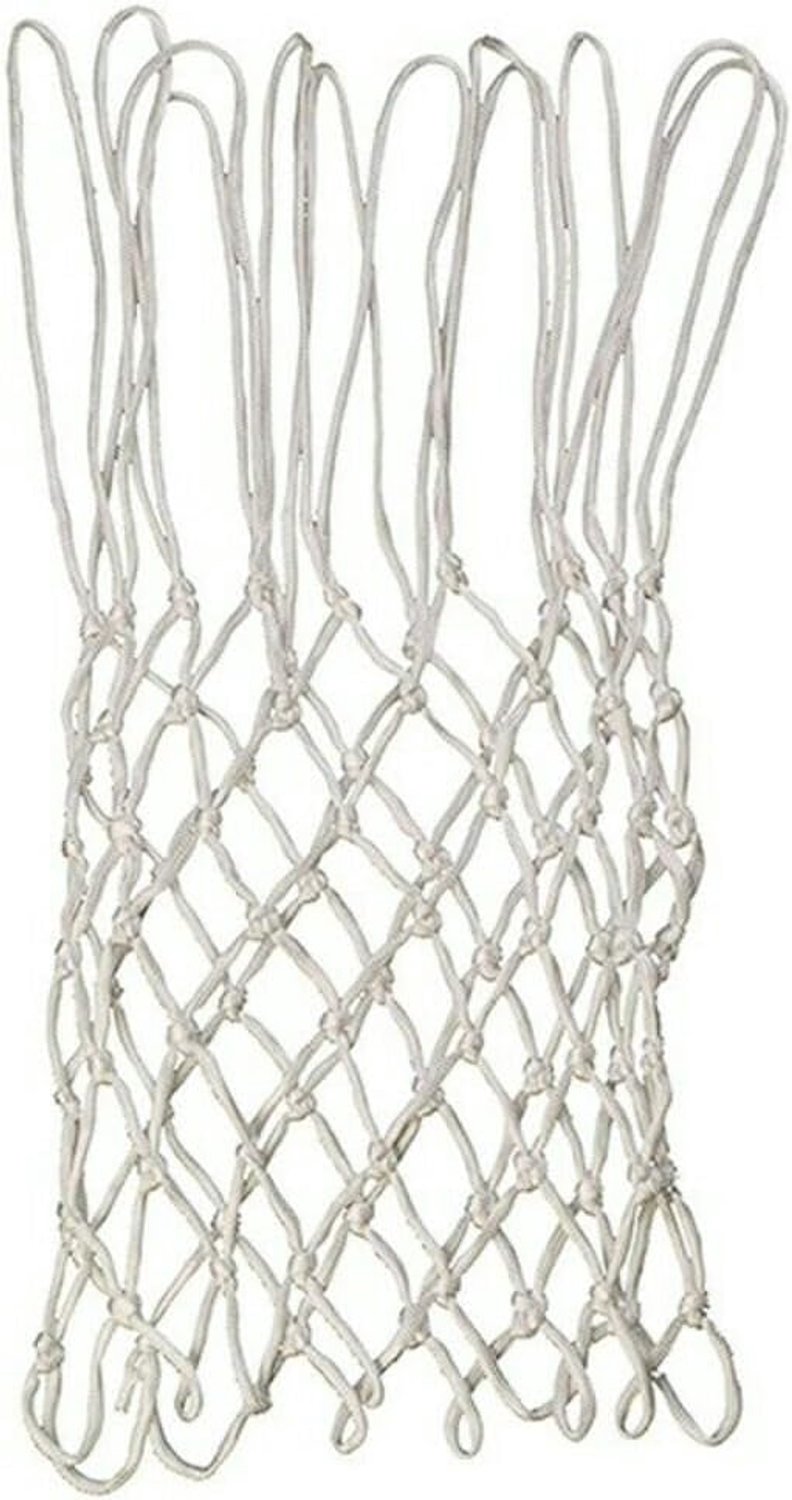 Basketbalnet wit 70 g - nylon - geschikt voor binnen en buiten - universeel voor bijna elke basketbalring - ShopVlot
