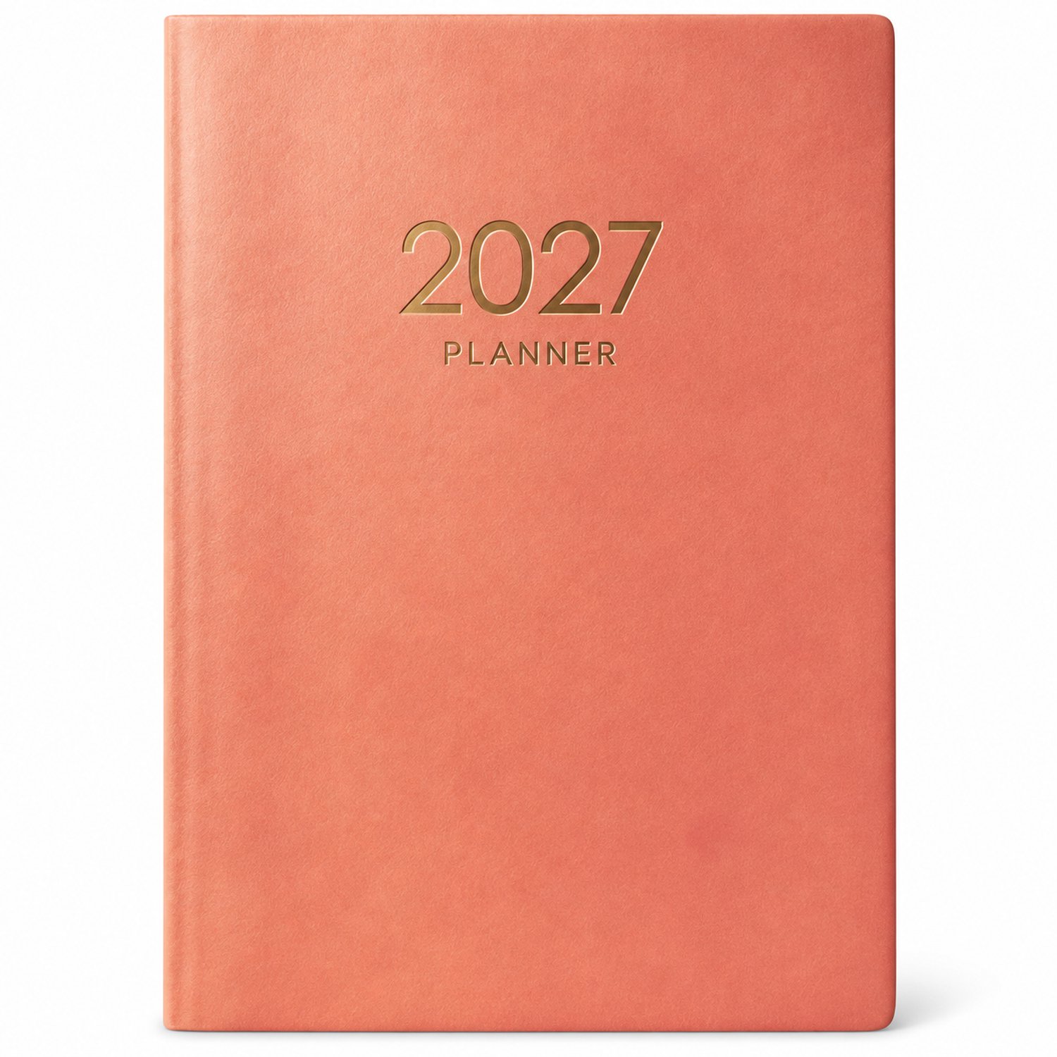 Weekagenda 2027 A5 – 1 week op 2 pagina’s – Flexibele kaft – Roze
