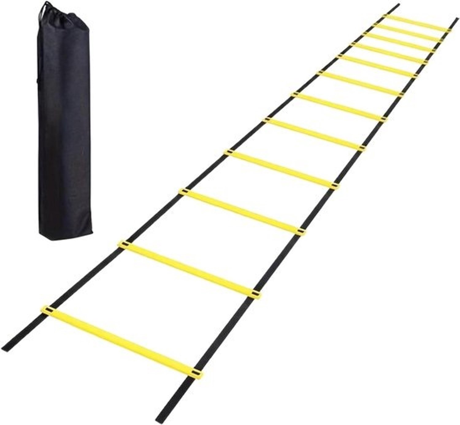 Behendigheidsladder - Snelheidsladder Training - Sportprestaties Verbeteren - Sterk Slijtvast Materiaal - 6 Meter Lengte - Meerkleurig