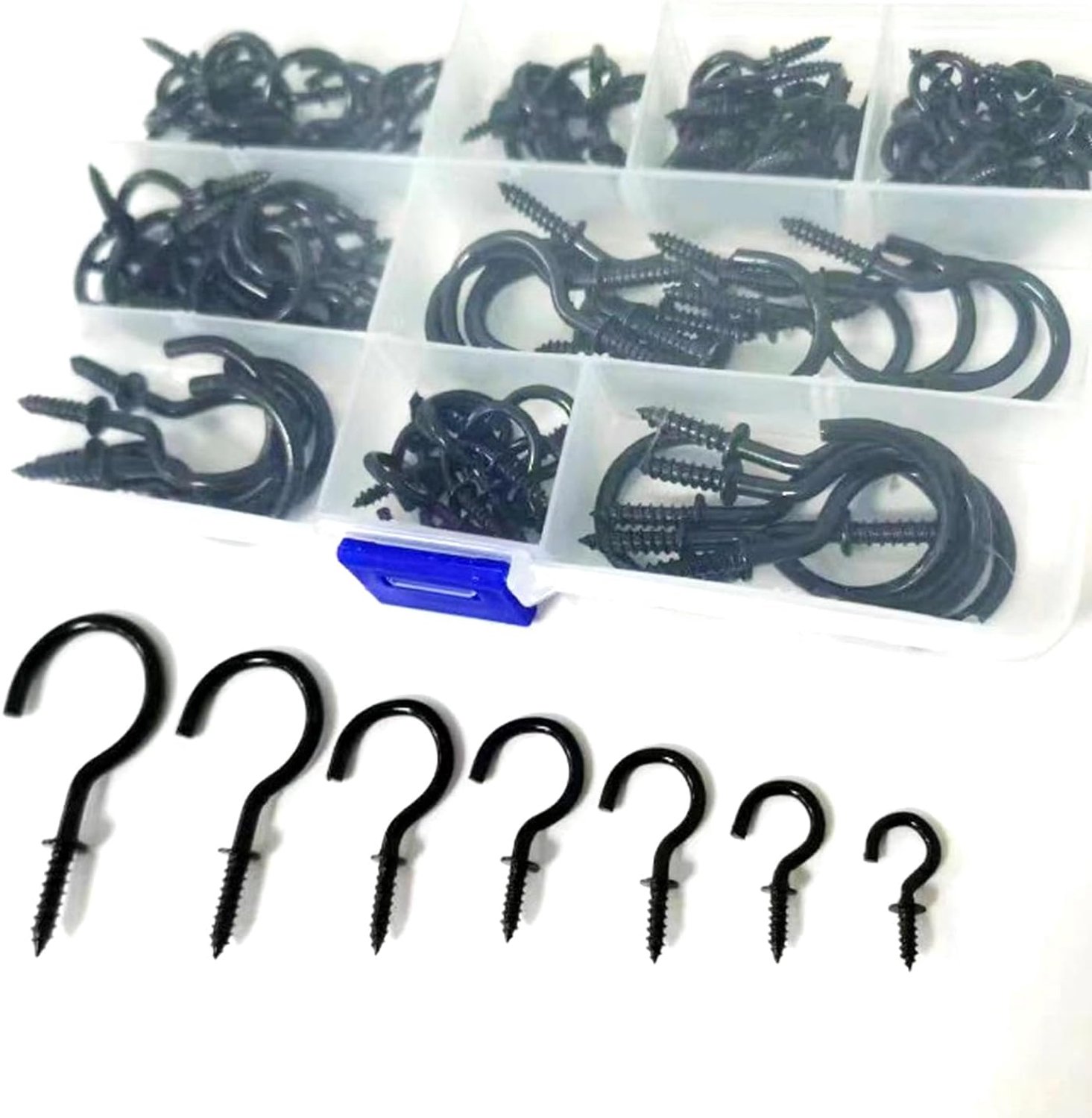 Ceiling hooks 120 stuks - metalen haakjes - diverse maten - ideaal voor het ophangen van planten - ShopVlot