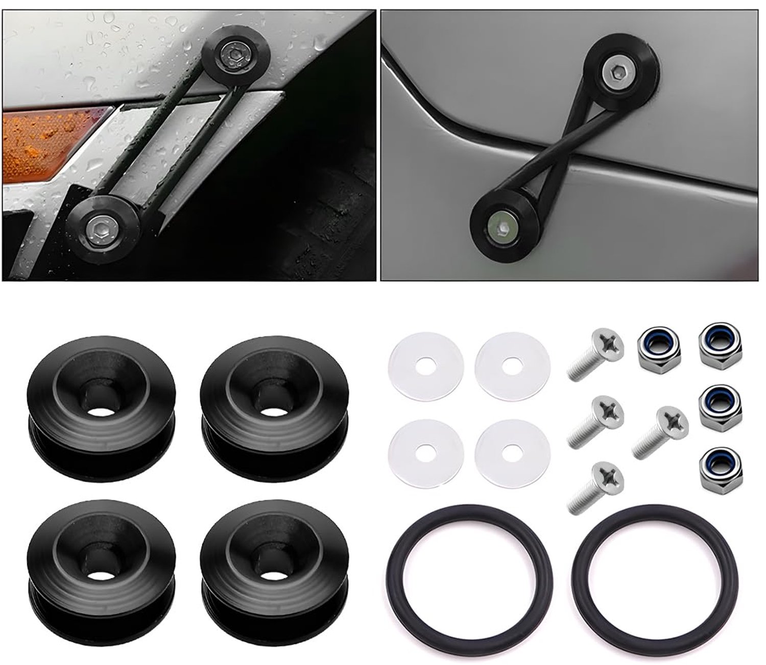 Bumperwasher voor auto - Universeel - Hoogwaardige aluminium - Voor stevig bevestigen - ShopVlot