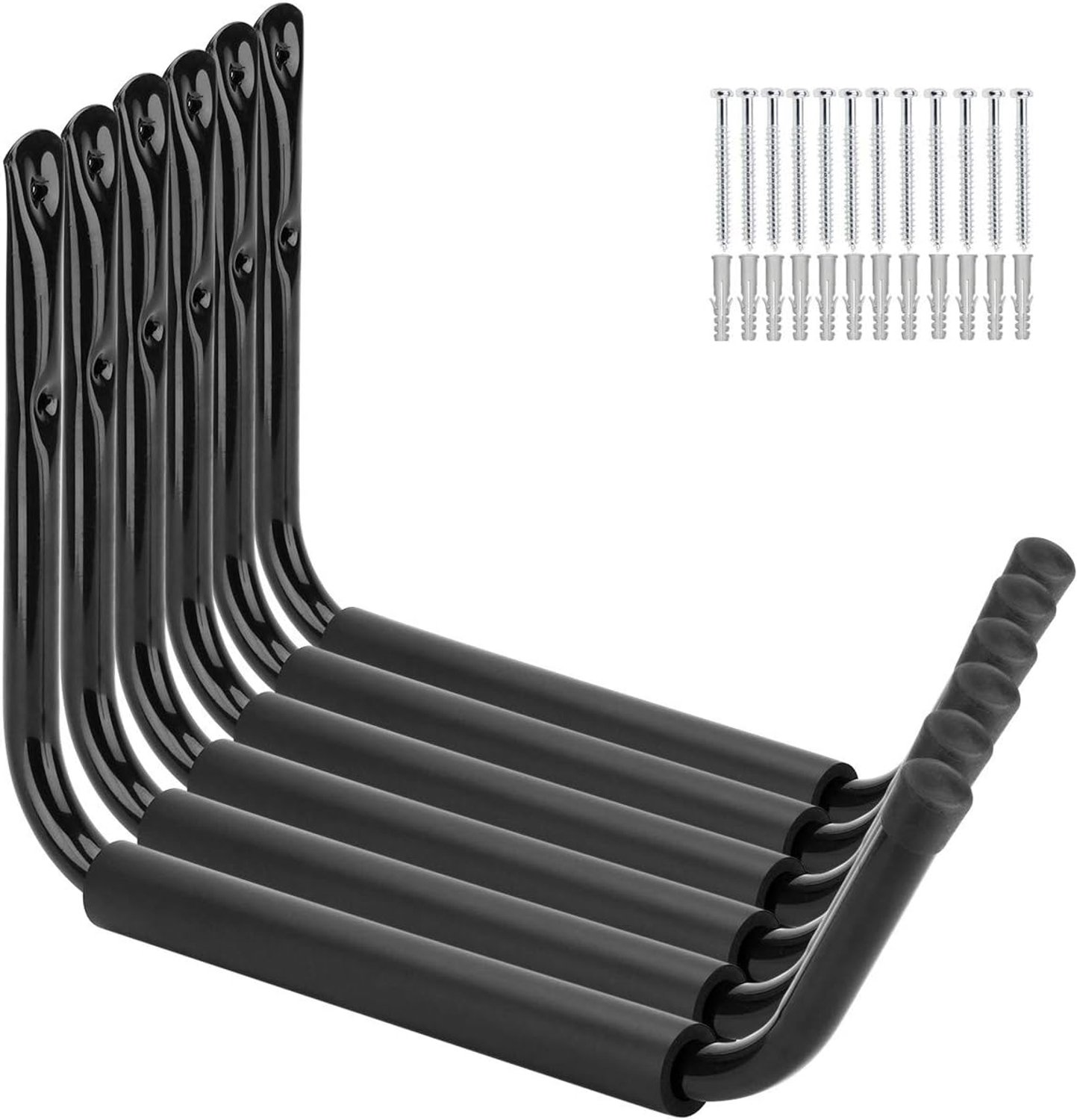 Garage opslag haken 15 inch - zware kwaliteit stalen rack - ideaal voor surfboards en kano's - 6 stuks - ShopVlot