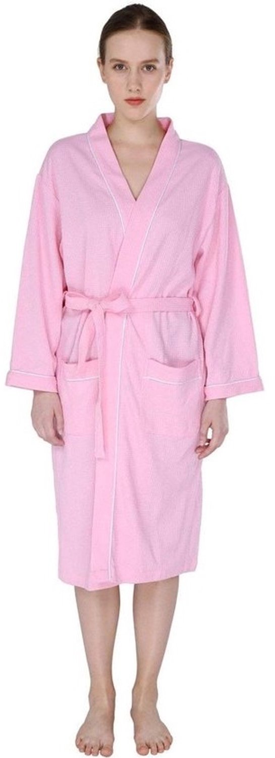 Dames Kimono - Badjas Sauna Jas - Ontspanning Thuis - Wafelprint Stijl - 40 x 30 x 1 cm