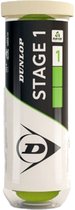 Dunlop Stage 1 Tennisballen - 3 stuks- groen/geel