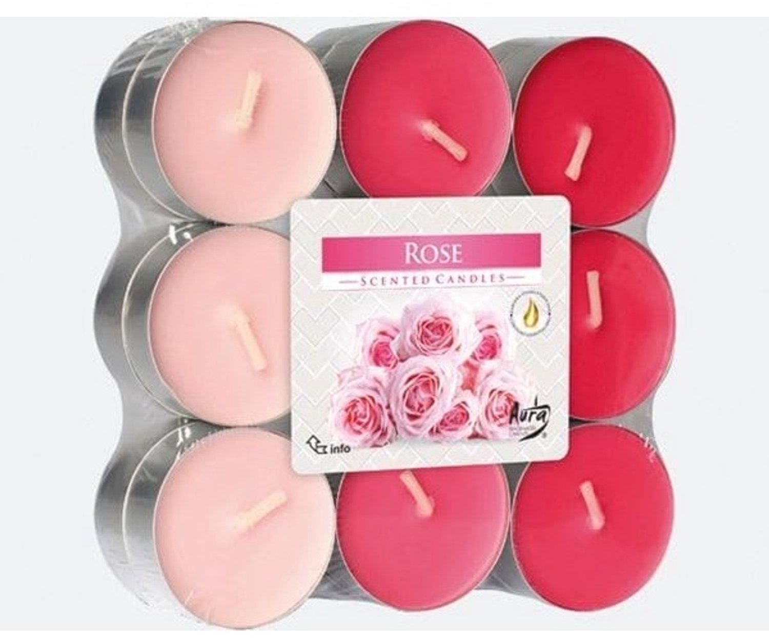 Geurtheelichtjes - Roze - 4 uur brandduur - Vanillegeur - Voor Ontspanning en Decoratie