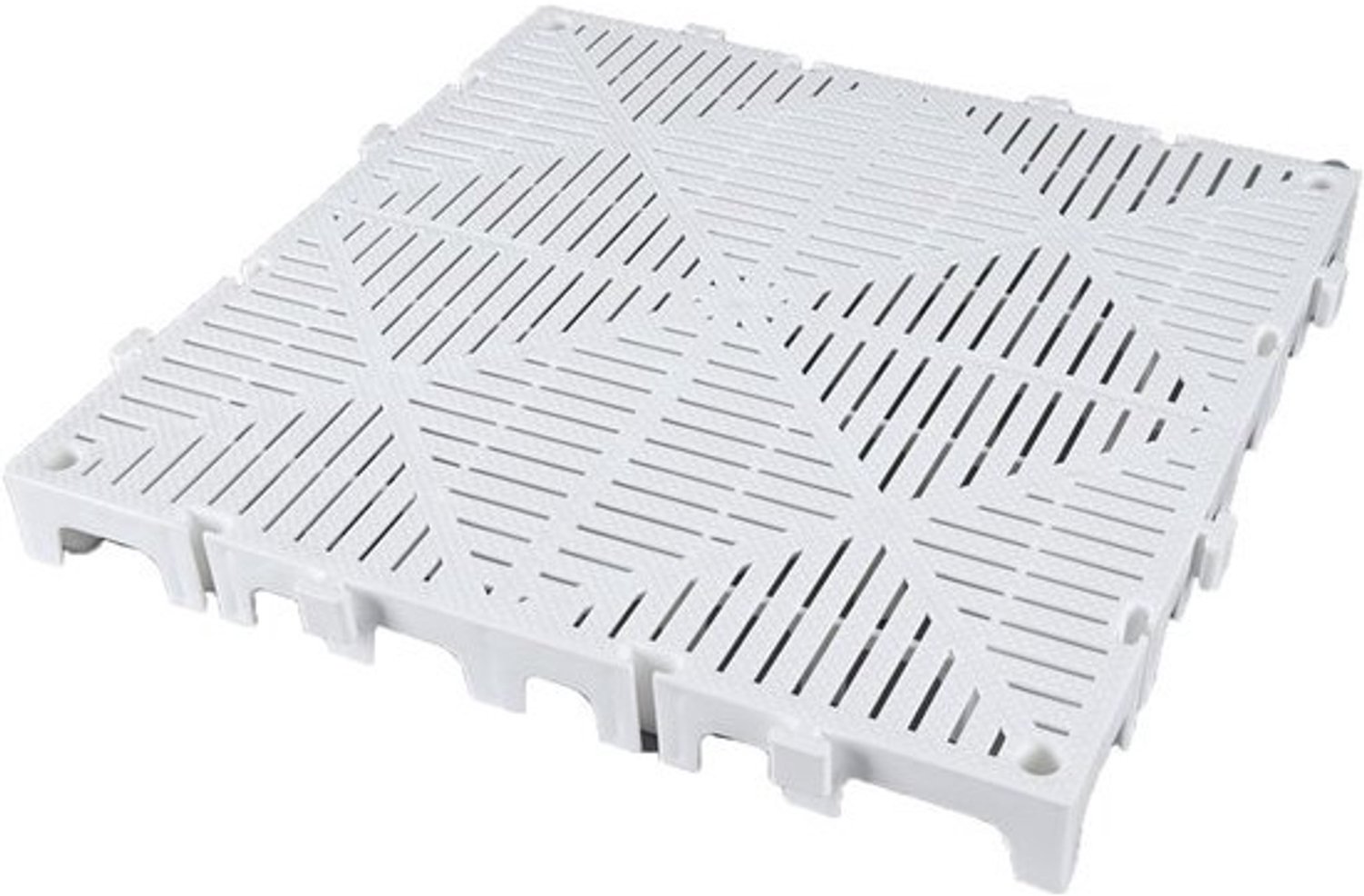 Kunststof Pallet - Bodem Platform - Opslag Ventilatie - Hol Ontwerp Waterdicht - 40x40x3cm - Wit