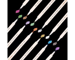Thboxes 12 Colours Metallic Pens Glitter Pens Metallic Acrylic Pens Marker Pens for Photo Album DIY Guest Book Wedding - ShopVlot