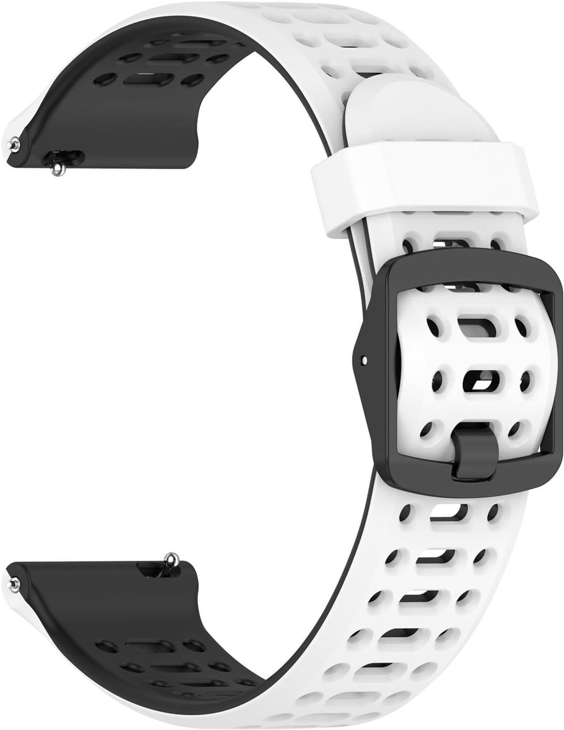 20mm 22mm Silicone Strap Compatible With Coros Pace 4/3/2/APEX 2/2 PRO/APEX 42mm 46mm/PRO, Quick Release Two Tone - ShopVlot