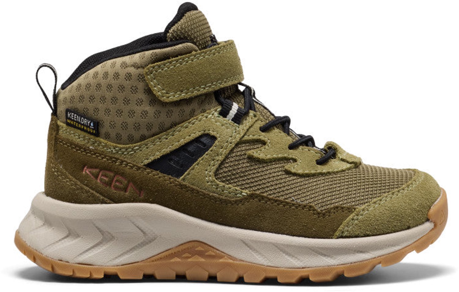 Hightrail Mid Kinder Wandelschoenen Suède Waterdicht Groen