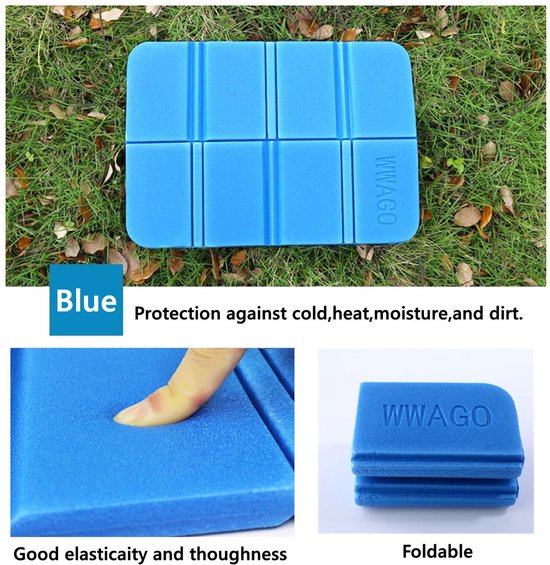 2 STKS Vouwschuim Zitmat Thermisch Geïsoleerd Vouwen Zitkussen Vochtbestendig Vouwen Seat Mat XPE Draagbare Waterdichte Mat voor Outdoor Camping Park — afbeelding 4