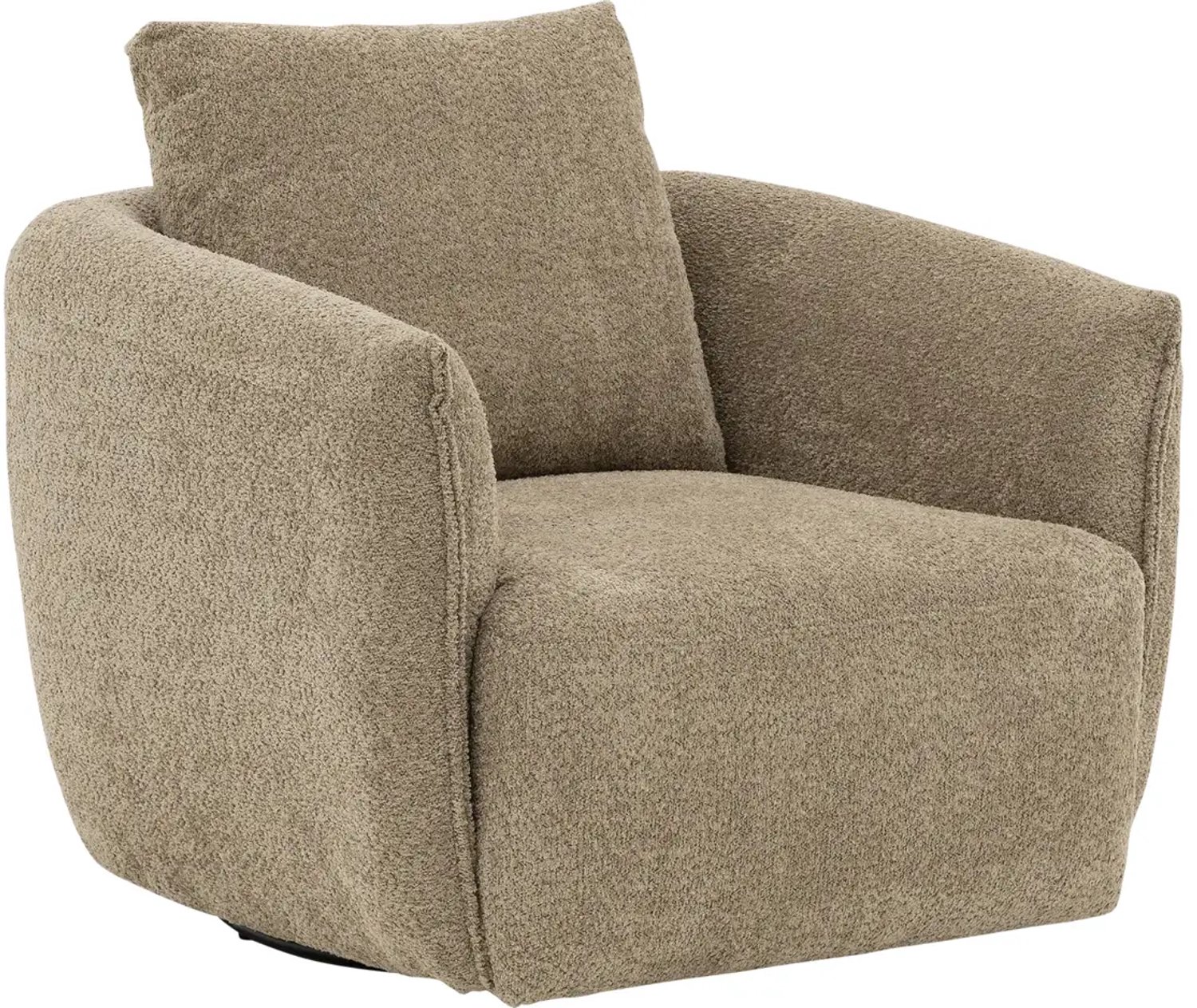 Goossens Fauteuil Fay - Stof - Bruin