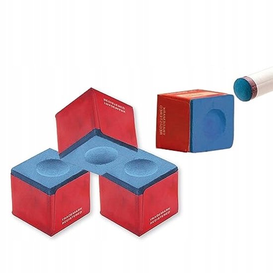 Blauwe Keu Krijt voor Biljart - Huis & Cadeau — afbeelding 4