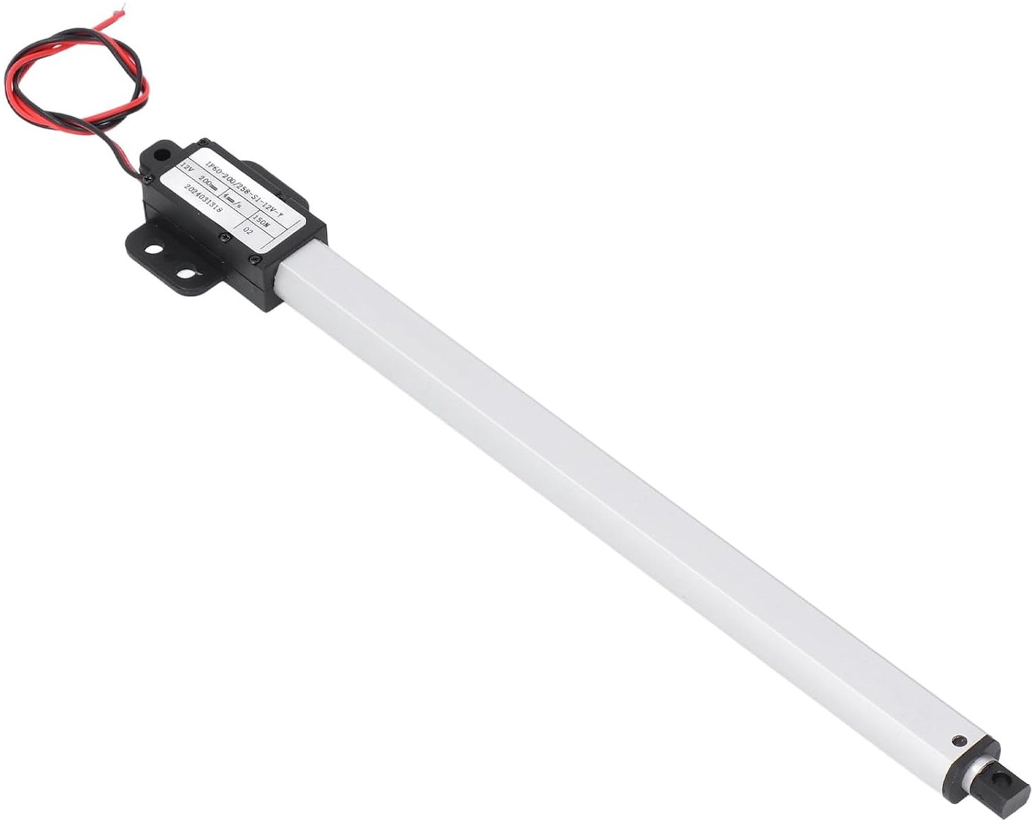 Elektrische micro-lineaire actuator 12V 200mm - 150N duwkracht - 4mm/s snelheid - automatische liftfunctie - ShopVlot