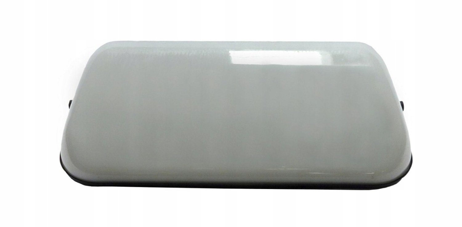 Merkloze witte taxi daklamp 12V met magneet, zonder tekst