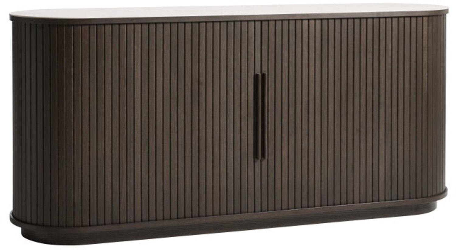 Meubelplaats Dressoir Enna - keramiek en eiken espresso bruin - 165x45x76 cm Bruin Bruin