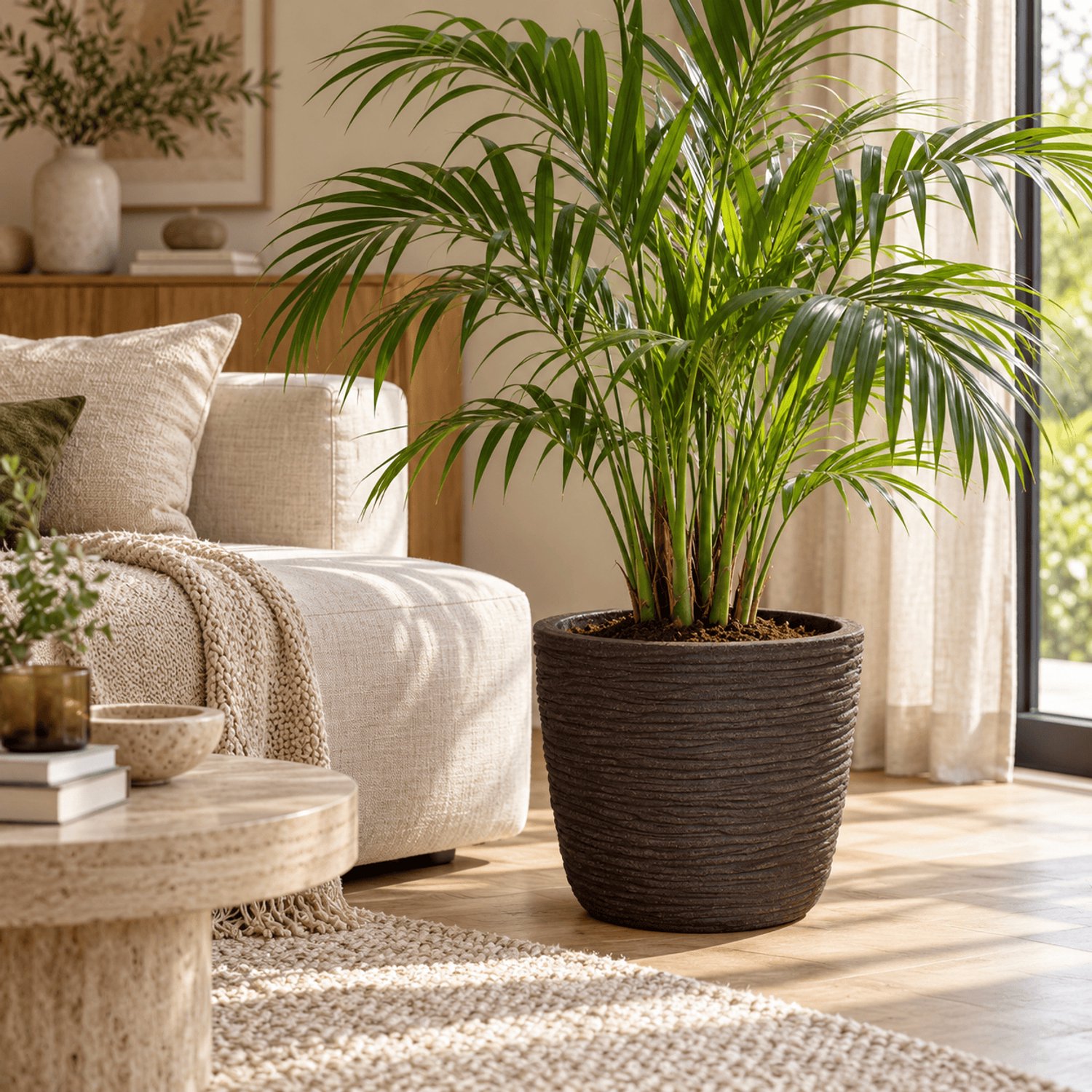 Capi Europe Pot de fleurs œuf Compresso NL - 59x52 - Brun foncé