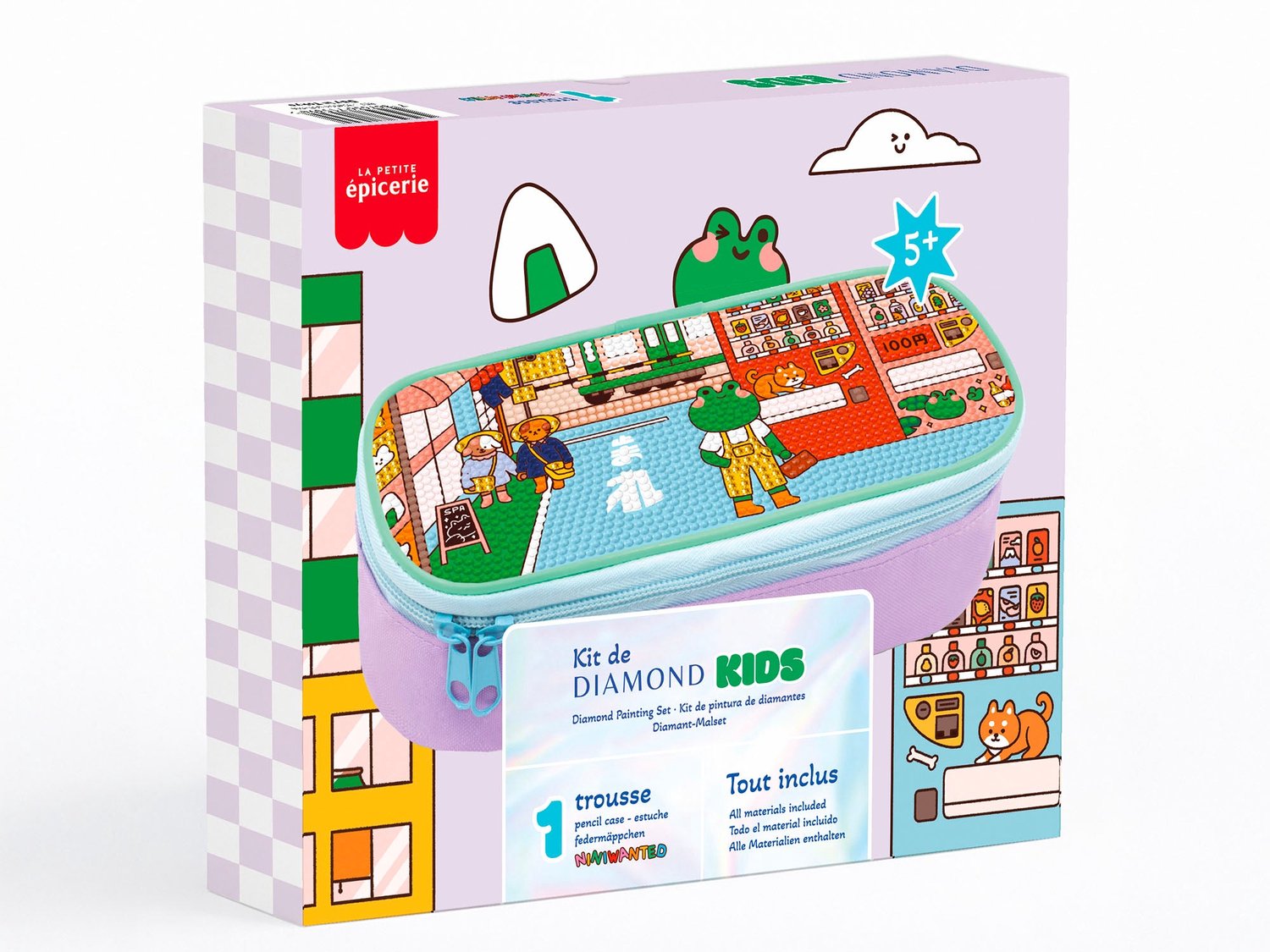 La Petite Épicerie Petit Diamond Kids Day in Tokyo – Diamond Painting Etui voor Kinderen, DIY Knutselset vanaf 6 Jaar